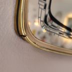 Vintage Spiegel Wandspiegel Mirror Goud Zwart Messing thumbnail 4
