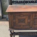 Jacobean Style Carved Oak Sideboard thumbnail 4