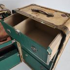 1930S Garderobe Stoomkoffer Van Hartmann – Geitenleren Kist thumbnail 4