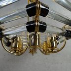 Vintage Bakalowits & Sohne Black/gold Hexagon Chandelier thumbnail 8