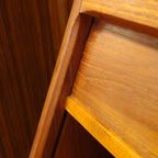 Vintage dyrlund Deense Secretaire Bureau Kast Ladekast thumbnail 6