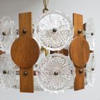 Deense Vintage Hanglamp Teak Glas thumbnail 6