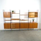 Teak Design Silverschild Modulair Wandsysteem, Vintage Wandkast thumbnail 15