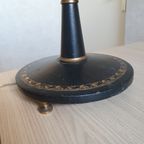 Klassiek - Vloerlamp - Staande Lamp - Met Leder Omkleed -1950 thumbnail 16