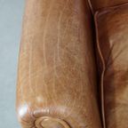 Sierlijke, Stijlvolle, Tijdloze En Comfortabele Oorfauteuil Gemaakt Van Rundleer In Engelse Stijl thumbnail 8