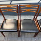 Set Van 4 Johannes Andersen Eetkamerstoelen thumbnail 25