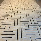 Black And Cream High Pile Carpet thumbnail 6