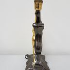 Vintage Brass Sculptural Naked Female Figurine Table Lamp - 1970s thumbnail 5