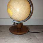 Vintage Wereldbol Lamp Uit Het Voormalige Oost Duitsland Uit 1982 thumbnail 9