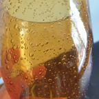 Vintage Amberkleurig Bubbelgas Op Heldere Voet thumbnail 6