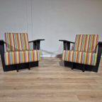 2x Neil David F1 Fauteuil - Essenhout - Design - Nieuwstaat thumbnail 8