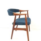Set Van 2 Deense Vintage Farstrup Stoel Blauw Thomas Harlev thumbnail 12