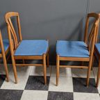 4X Ekstrom Oak Dining Chairs For Johansson & Soner Sweden 1960S thumbnail 8