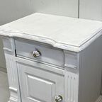 Shabby Brocante Kastje Wit Sleets Nachtkastje thumbnail 6