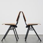 Set Van 4 Mooie Vintage Jaren ’60 Dutch Design Marko School/Kantine/Eetkamerstoelen thumbnail 6