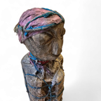 African Sculpture / Multi Material Figure / Height 65 Cm / 1970s thumbnail 18