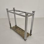 Chromen Art Deco Paraplu/Wandelstokstandaard – Klein Model thumbnail 5