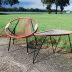 Spaghetti Lounge Chair Met Tafel Jaren '60 thumbnail 2