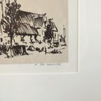 Paul De Cocker - Lithografie- Kerk Van Vinkem thumbnail 4