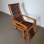 Chair Bentwood Thonet Siesta Medizinal 1951 Lounge Chair thumbnail 2