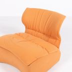 Saporiti Velvet Lounge Chair / Fauteuil ‘Vela Bassa’ By Giovanni Offredi, 1970’S Italy thumbnail 7