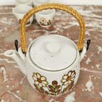 Vintage Keramiek Theeservies. Theepot En Kop En Schotels thumbnail 8