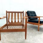 Paar Gerestaureerde Scandinavische Fauteuils thumbnail 14