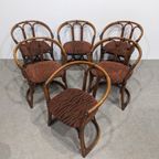 Six Vintage Bamboo Chairs thumbnail 7