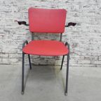 4 Vintage Eettafelstoelen Met Armleuningen thumbnail 16