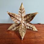 Messing Tafellamp Met Bloemen, Willy Daro, 1970 thumbnail 10