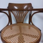 Thonet Stijl Webbing Bureaustoel (Kapiteinsstoel, In Hoogte Verstelbaar)) thumbnail 9