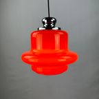 1 Of 9 Red Opaline Glass Pendant Light By Hustadt Leuchten, 1960 thumbnail 3