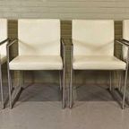 Set Van 4 Vintage Harvink Leren Eetkamerstoelen / Stoelen thumbnail 9