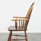 Leuke Antieke Engelse Windsor Stickback Chair Uit De 19e Eeuw Gemaakt Van Iepenhout thumbnail 5