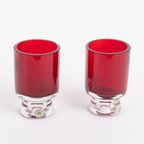 Mid-century Reijmyre Red Glass Vase Designed By Monica Bratt, 1950’s thumbnail 3