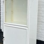 Vintage Metalen Originele Vitrinekast, Uit Ziekenhuis, Met Glasplaten, 60 Cm Breed thumbnail 5