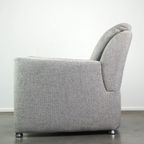 Leolux Design Fauteuil Model Fidamigo In Een Mooie Dikke Grijze Stof thumbnail 6