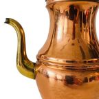 Vintage Theepot Koper En Messing thumbnail 7