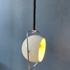 Vintage Witte Mid Century Gepo Eyeball Space Age Hanglamp thumbnail 2