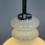 Witte Glazen Hanglamp, Peill En Putzler, Duitsland 1960'S thumbnail 7