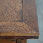 Functionele En Mooie Engelse Antieke Uitschuifbare Eettafel Van Iepen En Kersenhout thumbnail 13
