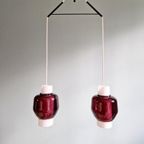 Scandinavisch Amethistglas Met Dubbele Ophanging, 1960 thumbnail 7