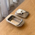 Vintage Stainless Steel Butter Dish thumbnail 3