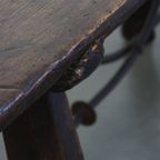 Geweldige Originele 18e-eeuwse Antieke Spaanse Side Table Met Een Prachtig Patina thumbnail 12