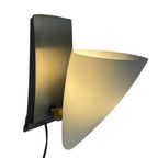 Vintage Herda Wall Mounted Lamp - Memphis Style / Postmodern Design - White Frosted Glass thumbnail 6