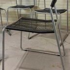Set Van 6 Melker Spaghetti Stoelen, Lisa Norinder Voor Ikea thumbnail 7