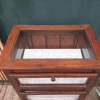 Vintage Vitrine Toonbankkastje Theekastje Oud Kastje Display thumbnail 3