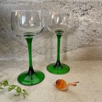 Vintage Luminarc Elzas Wijnglas | Groen - Set Van 6 thumbnail 2