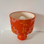 * Vintage Schemerlamp Retro Lamp Oranje Lamp Jaren 70 thumbnail 4