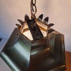 Vintage Messing Franse Hal Lamp thumbnail 6